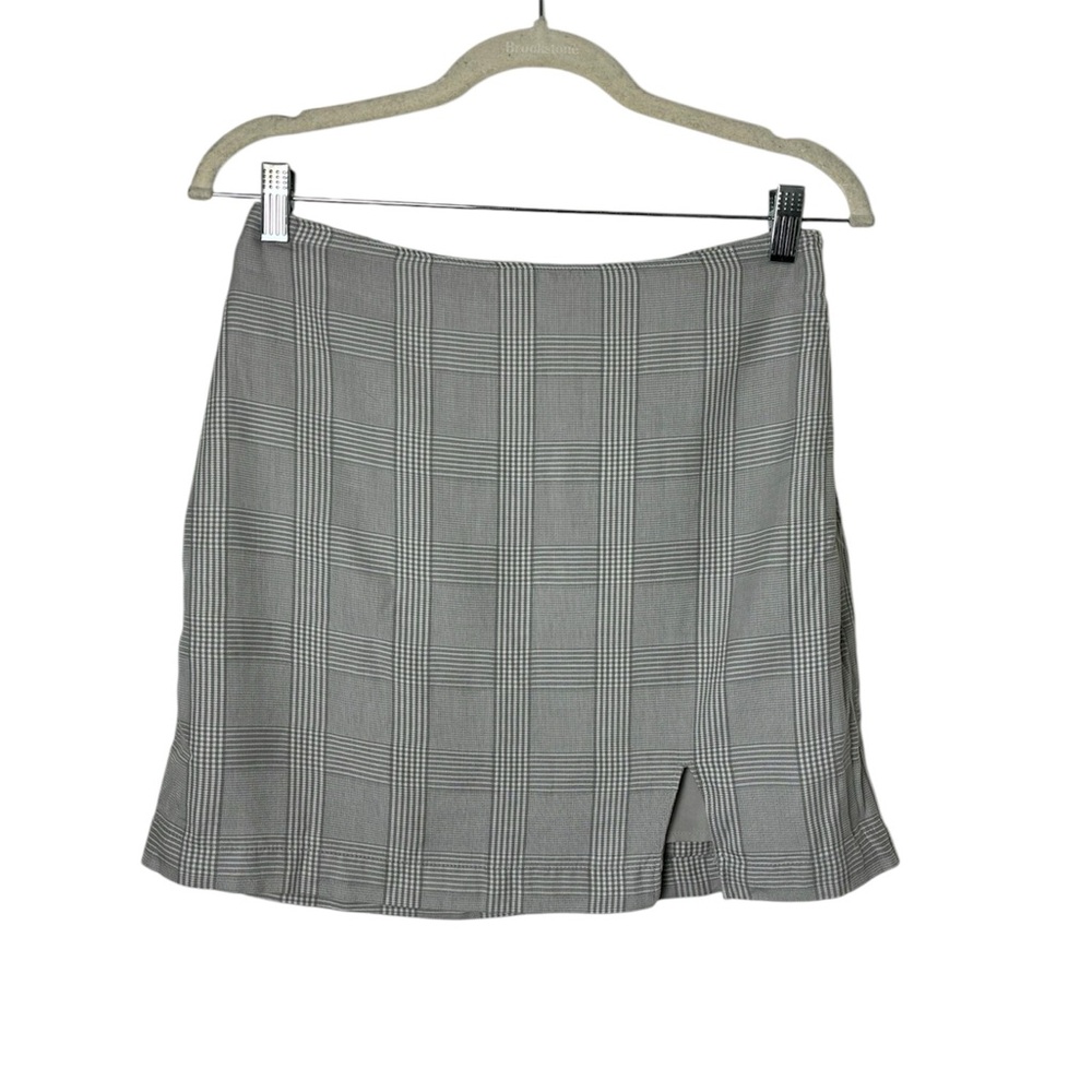 Abercrombie & Fitch Gray Plaid Women's Mini Skirt Preppy Academia